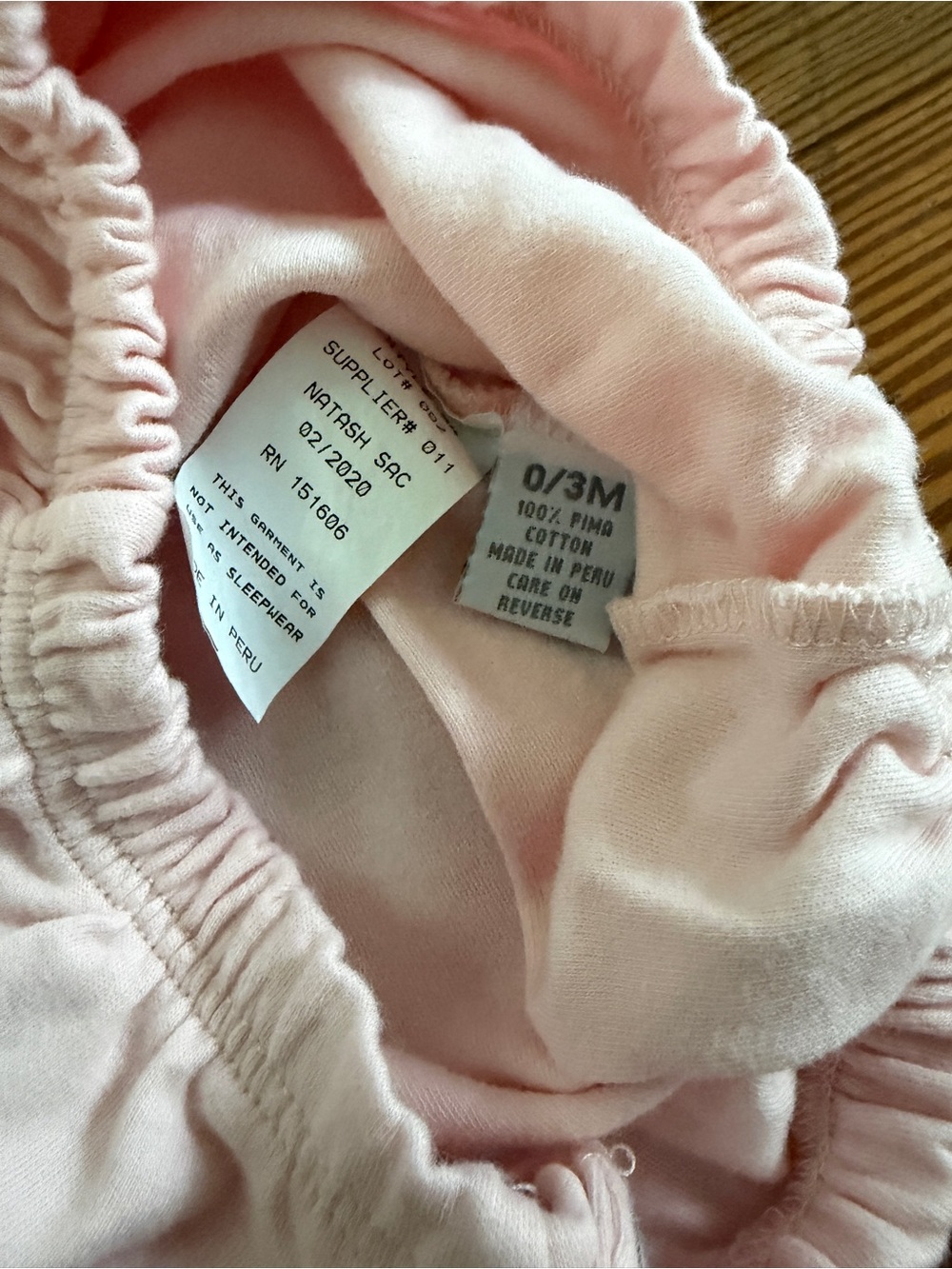 Baby Girl Converter Gown in Light Pink with Embroidered Sheep - Picture 4 of 6